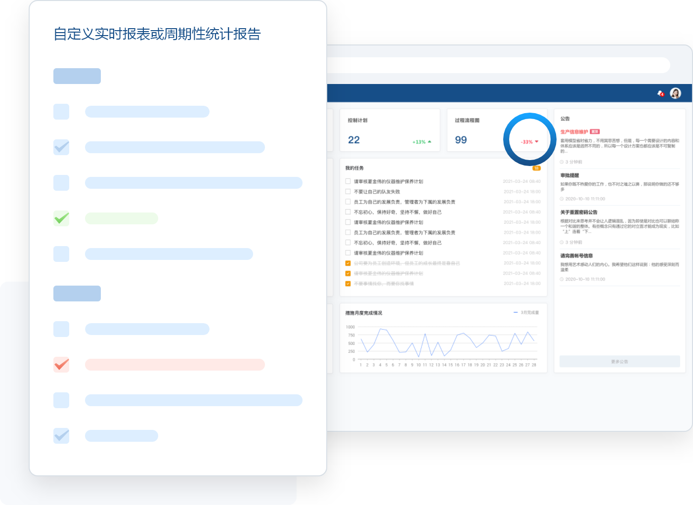 自定义报表和统计报告
